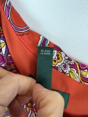 Lauren Ralph Lauren Silk Dress Womens 4 One Shoulder Paisley Party Dress Event