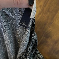 Universal Thread sz L Bell Elbow Sleeve Mini Dress Black Floral V-neck Sz Medium