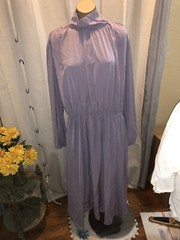 Prologue Women&rsquo;s Lilac Dress Large High Neck L/S Long Light Drape Fabric NWT