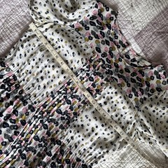 Boden 12 dress pink grey floral Shift Style knee length three-quarter sleeve vgc