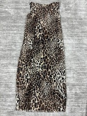 Rolla Coster Dress Womens Medium Multicolor Leopard Print Sleeveless Midi Tank