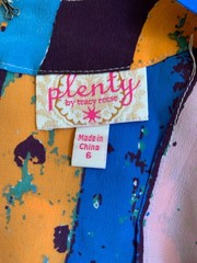 Anthropologie Plenty Tracy Reese Silk Draped Cowl Dress Size 6