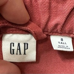 GAP Linen Blend Button-Front Apron Midi Dress, Size 8 Tall