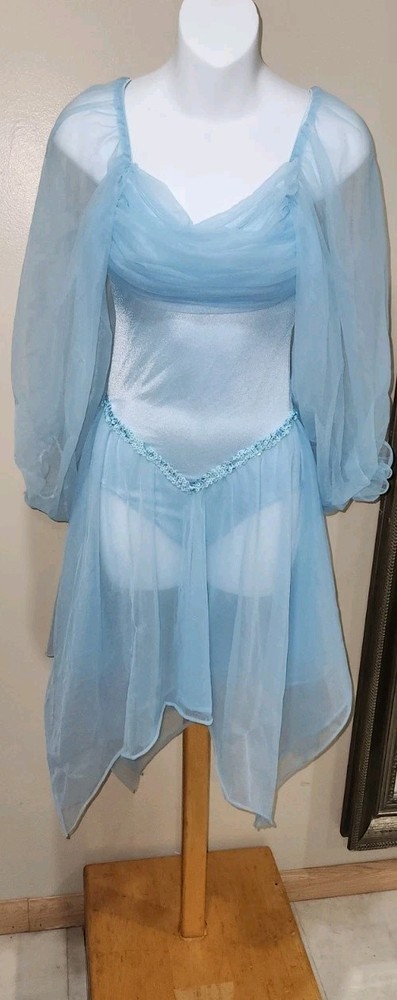 VTG Joanna Designs Costume Women’s Dance Dress*Adult szM * Sheer Double Skirt
