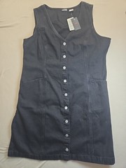 Levi&rsquo;s Black Denim Dress With Pockets XXL New With Tags Standard Fit