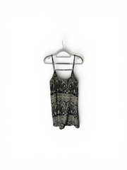 Free People Intimately Spring It On Slip Dress Blue Cream Paisley Spaghetti Sz M