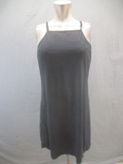 PrAna Size L Womens Black Sleeveless Straps A Line Activewear Stretch Dress 208