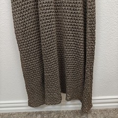 Chloé by Gabriela Hearst Metallic Gold Knit Maxi Dress Circa 2021 Collection SM