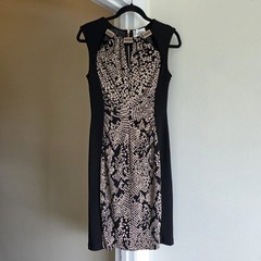 Joseph Ribkoff Sleeveless Snakeskin Cocktail Dress Size 8