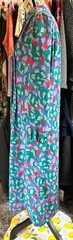 schrader sport New York vintage green floral print dress size 10