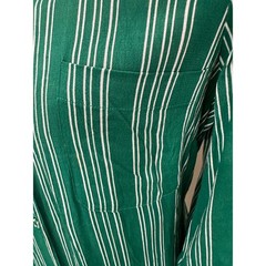 NWT Anthropologie Maeve Martina Belted Shirt Dress Sz 10 Green Striped Coastal