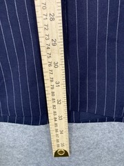 Steve Madden Pinstripe Dress Women Size Small Navy Blue Button Sleeveless NWT