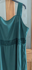 WOMENS BLOOMCHIC BOTTLE GREEN LONG SUMMER DRESS WITH POCKETS UK SIZE 32