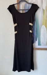 Jade & Juliet Size Small Stacy Black Gold Strappy Back Sexy Party New Years Eve