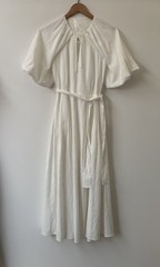REISS ALICE COTTON PUFF SLEEVE MIDI DRESS WHITE UK 6 RRP £268