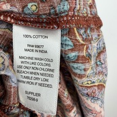 a.n.a A New Approach Lizzy Dress 0X Paisley Brown Floral Prairie Ruffle Country