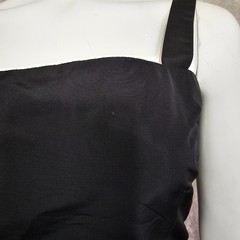 Miu Miu Black Crisscross Back Mini Wrap Back Dress IT40 Italy Designer Y2K