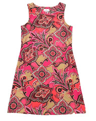 Jude Connally Beth Shift Dress Jude Cloth Nylon Stretch Pink Resort Size L