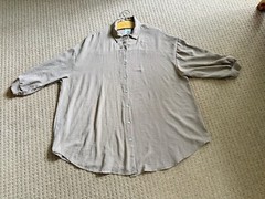 BNWT Hayley Oversized Collared Sand Coloured Shirt Uk 3XL