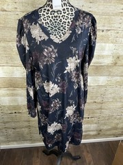 LuLaRoe AVA Womens Size XL V-Neck Long Sleeve Dress NWT