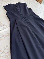 Studio Nicholson Navy Tropical Wool Maxi Teatrino Dress Sz 00 UK 6 US 2
