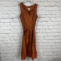 Banana Republic Women’s Cottagecore Earthy Sleeveless Cotton Midi Dress Medium