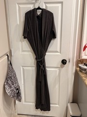 Barefoot Dreams Ultra Soft Rib Wrap Dress Terra Medium EUC