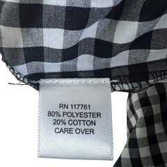 Speed Limit Gingham Checked Tiered Mini Dress Black Cottagecore Smocked Size S