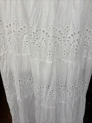 Boston Proper Womens White off shoulder Lace Maxi Dress Size XL BOHO/BRIDE