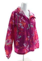 Columbia Womens Pink Floral Hooded Zip Jacket Small NWT Outerwear