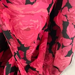 Moody Rosa Dress Womens Size S Red Black One Cold Shoulder Lined