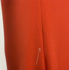Celine Silk Dress Mini Red Size 36