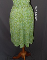 VTG 60s 70s FLORAL PUCCI SLINKY JERSEY SEXY WAISTED DRESS M L