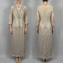 R&M Richard’s sequin lace mother of the bride/groom long dress suit size 12