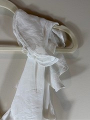 NWT Aakaa White Ruffle Halter Maxi Dress Size Small