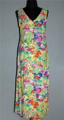 JAMS WORLD Sleeveless Button Front Cars Palm Trees Long Summer Dress Wm&rsquo;s S