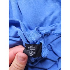 Lane Bryant Blue Cold Shoulder Mini Dress Sheer Ruffles Plus Size 22/24