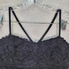 Black Floral Lace Sheer Bustier Cut Out Bodycon Sexy Dressy Womens Dress Size L