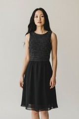 Coast Black Embellished Skater Dress New BNWT Lizzie Party Cocktail Knee UK 14