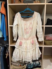 LoveShackFancy Ivory Embroidered Dress