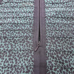 Herve Leger Bandage Bodycon Dress Size S Small Green Elastic Sleeveless Zip