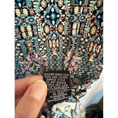 Multicolor Geometric Midi Tank Dress in Teal, Pink, Cream Size 2X