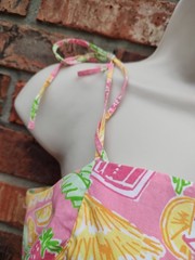 Nice Preown LILLY PULITZER Slipon Dress- Multicolor-zip Back-Size 4