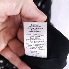 Talbots Black Silver Metallic Foil Dot Chiffon Ruffle Midi Dress Size 4 Whimsy