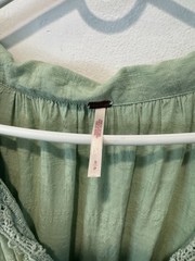 Free People Mermaids Tail Elora Mini Dress Victorian Cottagecore Boho Size S