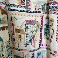 Lucky Brand Smudge Studio Linen Printed Mini Dress Multicolor Boho Summer XS
