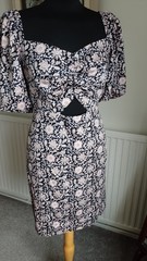 BNWT BODEN COTTON CUT OUT DRESS – PUFFED SLEEVES – 16 REG.