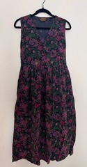 Vintage Eddie Bauer Corduroy Dress Women&rsquo;s Siz S Moody Floral Cottagecore Whimsy