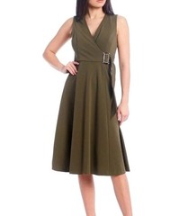 Calvin Klein Women&rsquo;s Olive Green Wrap Dress – Size 6 – New w/Tags! Free Shipping