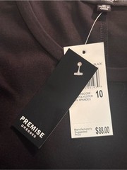NWT Premise Studio Sheath Dress Women&rsquo;s Size 10 Black Sleeveless Career